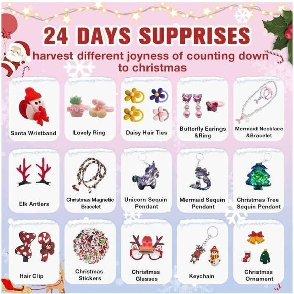 Advent Calendar. Jewelry and Surprises. 24 Days - Picture 3 of 6